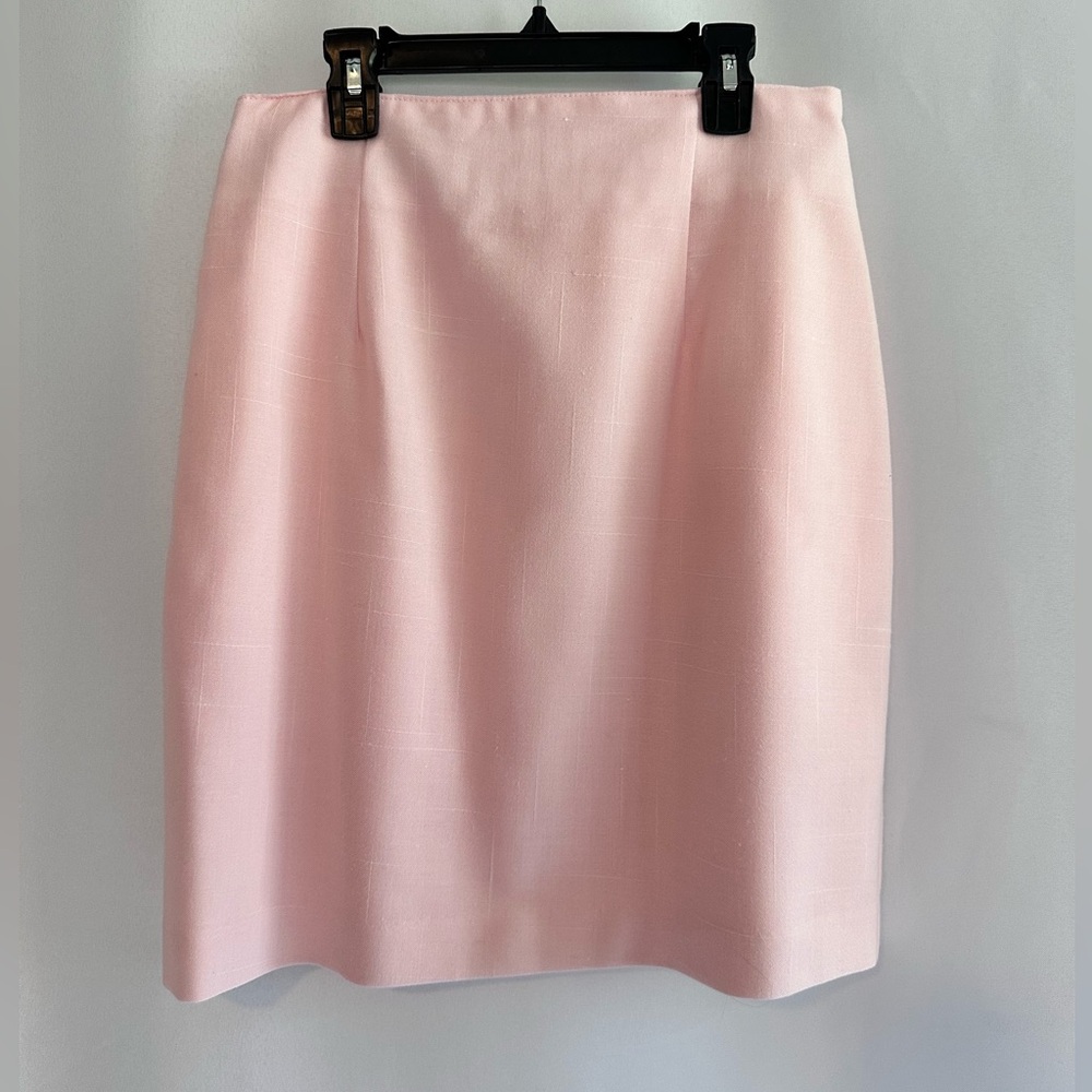 BEECHERS BROOK Vintage Pink Waist Asymmetric Pencil Skirt